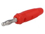 Mufă Banană Roșie 4mm 10A 60VDC