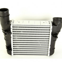 Intercooler Audi A4 (B6), 04.2001-2004, motor 1.9 TDI 74kw, diesel, cutie manuala, cu/fara AC, aluminiu brazat/plastic, 220x215x62 mm,