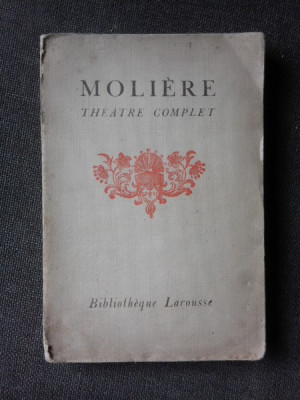THEATRE COMPLET, VOL.VIII - MOLIERE (CARTE IN LIMBA FRANCEZA) foto