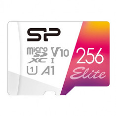 Card de memorie Silicon Power Elite, microSDHC, 256GB, Class 10, UHS-I U1, V10, A1 + Adaptor SD