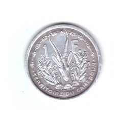 Moneda Camerun 1 franc 1948, stare foarte buna, curata