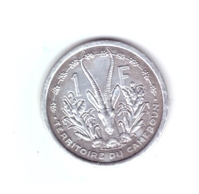 Moneda Camerun 1 franc 1948, stare foarte buna, curata foto