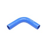 Furtun cotit din silicon 90 grade cu insertie textila 45x200x200 mm