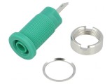Soclu Banană Verde 4mm 24A 1000VDC, CLIFF