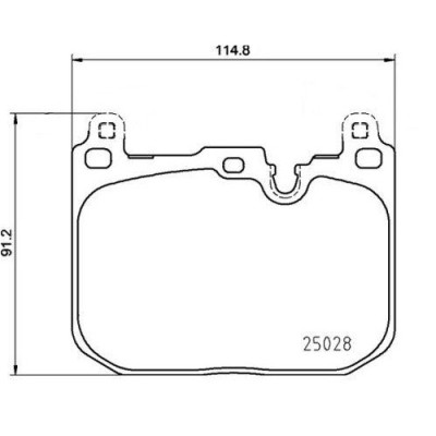 Placute frana BMW 1 (F40) 07.19-, 2 Gran Coupe (F44) 11.19-, X1 (F48) 11.14-12.22, X1 Van (F48) 07.15-06.22, X2 (F39) 11.17-10.23; Mini Mini (F56) 12 foto