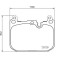Placute frana BMW 1 (F40) 07.19-, 2 Gran Coupe (F44) 11.19-, X1 (F48) 11.14-12.22, X1 Van (F48) 07.15-06.22, X2 (F39) 11.17-10.23; Mini Mini (F56) 12