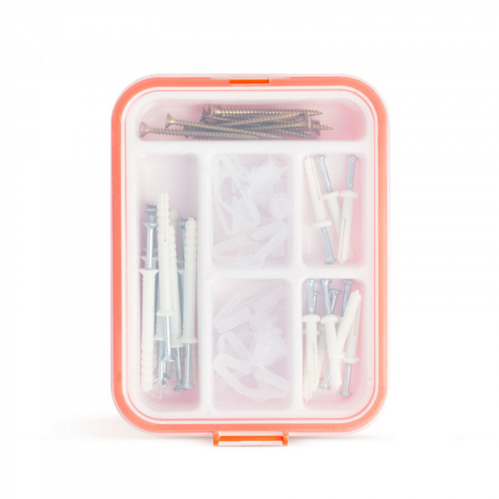 HANDY - Set de şuruburi cu diblu - 120 piese/cutie