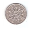 Moneda Anglia 2 shilling / 2 shillings 1961, stare buna, curata, Europa, Cupru-Nichel