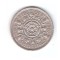 Moneda Anglia 2 shilling / 2 shillings 1961, stare buna, curata