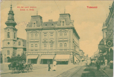 CP Timisoara Fabric Gyarvaros Biserica Ortodoxa Sarba ND(1912) foto