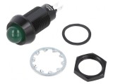 Lampă LED Verde de Control 230VAC &Oslash;12,7mm IP67