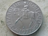 MAREA BRITANIE-25 PENCE 1977 (Silver Jubilee of Reign), Europa