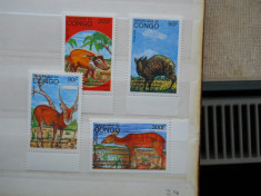 SERIE CONGO FAUNA MNH foto