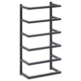 Cumpara ieftin Suport de prosoape, negru, 24x12x48 cm, otel