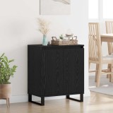 vidaXL Bufet Stejar Negru 60 x 35 x 70 cm Lemn compozit 882603