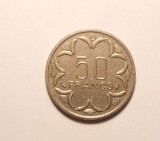 AFRICA CENTRALA 50 FRANCI 1977 D / GABON