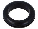 Manșon negru &Oslash;orif 52mm &Oslash;orif 41mm grosime panou 2mm