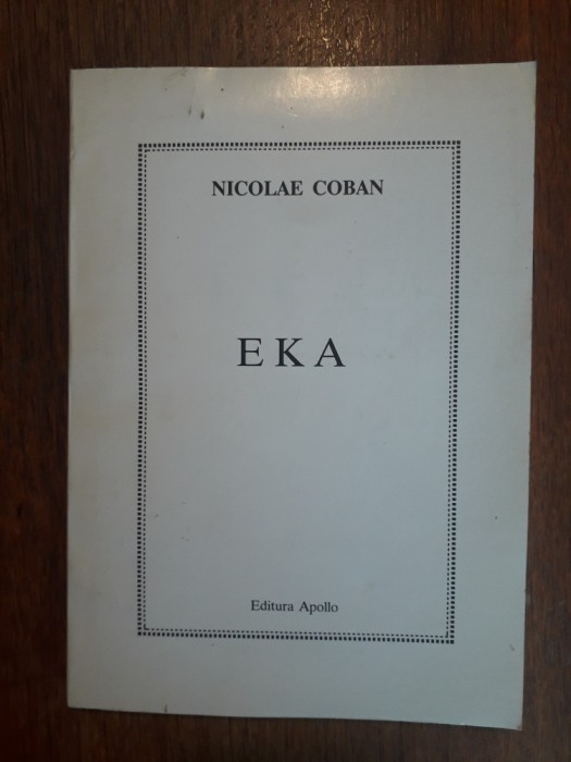 Eka - Nicolae Coban, autograf / R4P4S