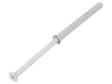 Plastic Anchor with Screw 8x80 Zinc-Plated Steel 8mm