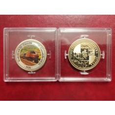 Elvetia 2009 - istoria locomotivelor, medal in capsula patrata 2