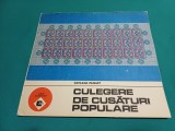 CULEGERE DE CUSĂTURI POPULARE * TATIANA PANAIT / 1989 * 34
