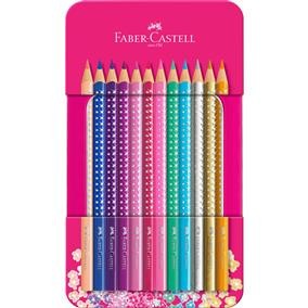 Creioane colorate Sparkle Faber-Castell 12/set foto