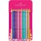 Creioane colorate Sparkle Faber-Castell 12/set
