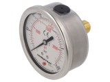 Manometru cu glicerină 0-250bar 63mm