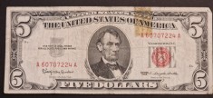 America 5 Dolari 1963 seria A60707224A