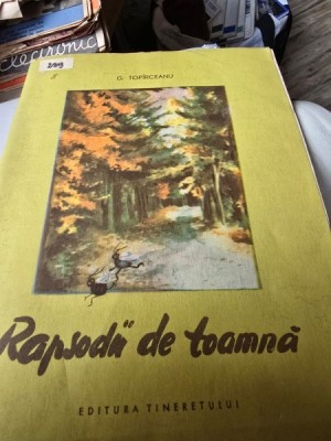 RAPSODII DE TOAMNA - G. TOPIRCEANU foto