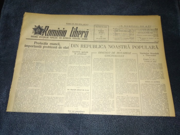 ZIARUL ROMANIA LIBERA 24 MARTIE 1955