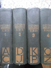 DICTIONAR ENCICLOPEDIC ROMAN VOL.1-4 (STARE FOARTE BUNA)-COLECTIV foto