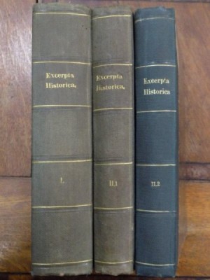 Excepta de Legationibus, Carolus de Boor, Berolini, III vol.1903 foto