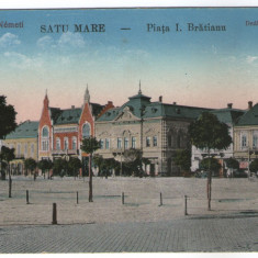 1916 - Satu Mare, piata Bratianu (jud.Satu Mare)