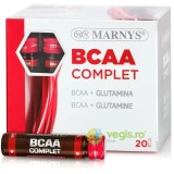 BCAA Complet - Aminoacizi pentru Masa Musculara (L-Leucina, L-Izoleucina, L-Valina, L-Glutamina) 20 fiole
