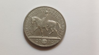 Anglia / Regatul Unit-5 Pounds/lire 2002-Jubileul de Aur al Reginei foto