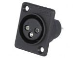 Soclu XLR Mamă 3 Pin Montare Panou, CLIFF