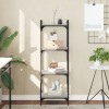 Gossi biblioteca cu 4 niveluri gri sonoma 40x30x120 cm lemn prelucrat