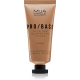 MUA Makeup Academy PRO/BASE Glow Dew bază pentru machiaj iluminatoare culoare Spark 30 ml