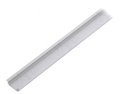 Profil aluminiu &amp;icirc;ncastrat pentru module LED 1m GROOVE14 natural foto
