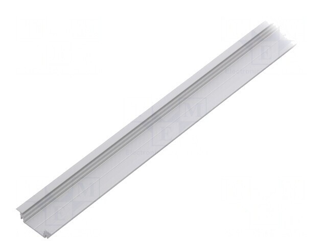 Profil aluminiu &icirc;ncastrat pentru module LED 1m GROOVE14 natural