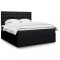 vidaXL Pat box spring cu saltea, negru, 180x200 cm, catifea 3294451