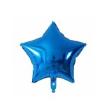 Balon din folie in forma de Stea, albastru, 45cm