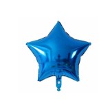 Balon din folie in forma de Stea, albastru, 45cm