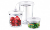 Set de 3 recipiente pentru vidat CASO 700ml, 1400ml, 2000ml - RESIGILAT