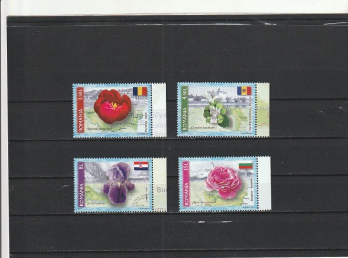 ROMANIA 2017 LP 2138 FLORI SIMBOL DE TARA SERIE MNH NESTAMPILATA