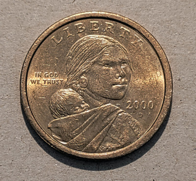 1 dollar USA - SUA - 2000 D - SACAGAWEA foto
