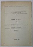 ROMANOSLAVICA , NR. IX : REFERATE SI COMUNICARI , EXTRAS , 1963