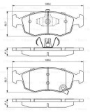Placute Frana Disc Bosch 0986494687 Fiat 500 Panda Lancia Ypsilon