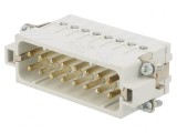 Conector HDC 16-PIN 16 PE Inserturi Contact Tată